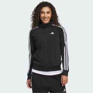 adidas XL Black & White SLIM FIT Full-Zip Track Jacket unisex